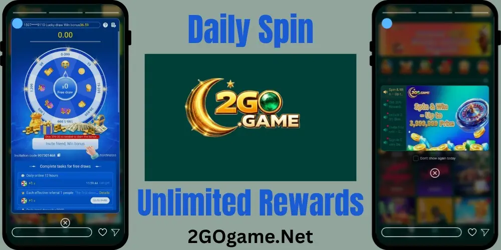 2 Go Game lucky wheel